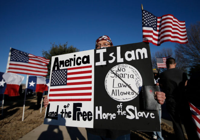 Anti-Sharia Protest in Richardson Texas